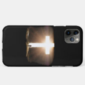 Mann, der zu glühendem Christlichen Kreuz Jesu füh Case-Mate iPhone Hülle (Rückseite (Horizontal))