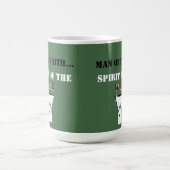Mann des Glaubens ... Geist des Wolfes SHIRT Kaffeetasse (Mittel)