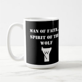 Mann des Glaubens ... Geist des Wolfes SHIRT Kaffeetasse