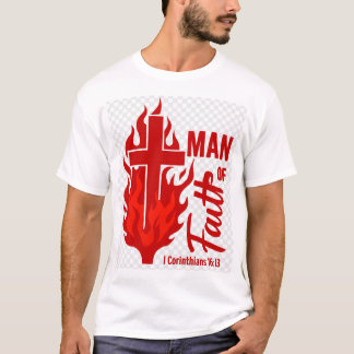 Mann des Glaubens rot T-Shirt