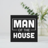 Mann des Hauses Einladung (Stehend Vorderseite)