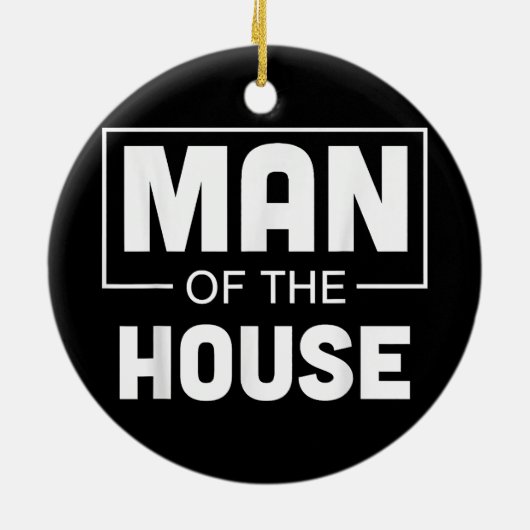 Mann des Hauses Keramik Ornament (Hinten)