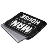 Mann des Hauses Laptopschutzhülle (Vorne Knopf)