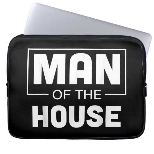Mann des Hauses Laptopschutzhülle (Vorderseite)