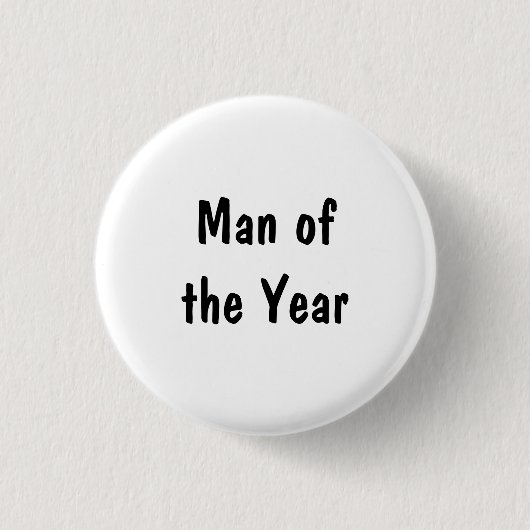 Mann des Jahres Button (Vorderseite)