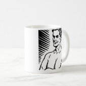 MANN DES TEE-DRINKIN KAFFEETASSE (VorderseiteRechts)