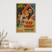 Mann des Waldes ~ Randolph Scott ~ Verna Hillie Poster (Küche)