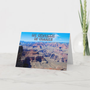 Mann, du bist Grand!, Grand Canyon Birthday Card Karte