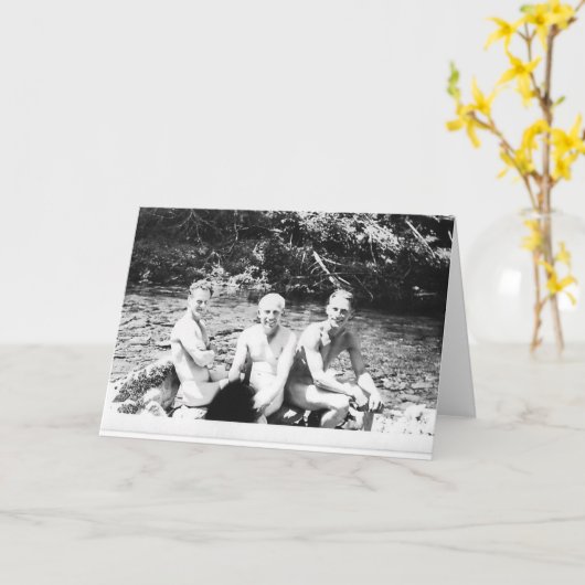 Mann-dünnes Eintauchen Karte (Gelbe Blume)