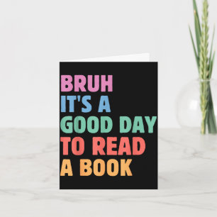 Mann, ein guter Tag, um ein Buch zu lesen, cool le Karte