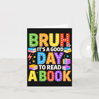 Mann, ein guter Tag, um ein Buch zu lesen, cool le Karte