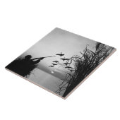 Mann-Enten-Jagd Fliese (Seite)