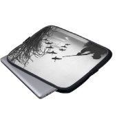 Mann-Enten-Jagd Laptopschutzhülle (Vorne Knopf)