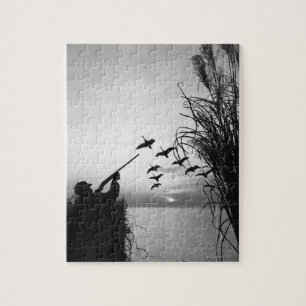 Mann-Enten-Jagd Puzzle