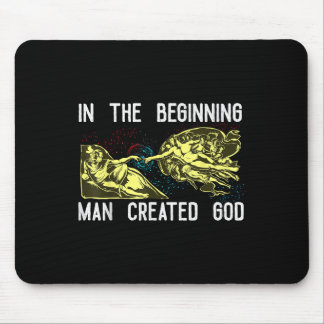 Mann erschuf Gott-Shirt Gott-Shirts Lustiges Anti- Mousepad
