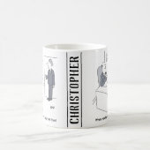 Mann erwartet, in der Abteilung für Bankdarlehen z Kaffeetasse (Mittel)