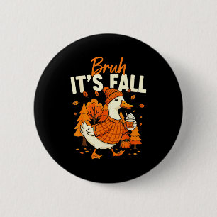 Mann, es ist Herbst, Gans, Kürbisgewürz, Erntedank Button