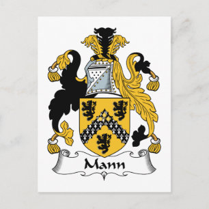 Mann Familienwappen Postkarte