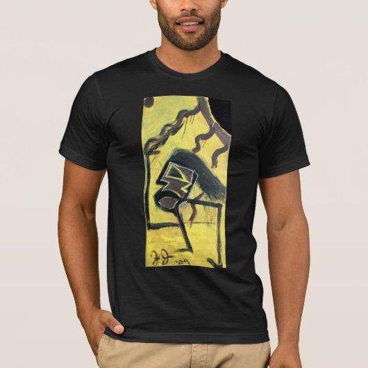 MANN FASST DIE SONNE T-Shirt (Vorderseite)