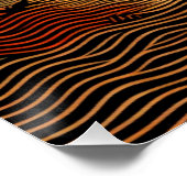 Mann fischen bei Sonnenuntergang Poster (Ecke)