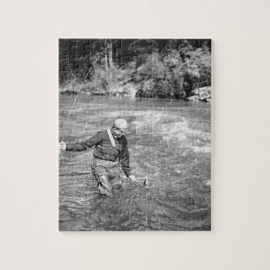 Mann-Fischen Puzzle (Vertikal)