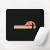 Mann fischen Sunset Retro Angler Fischer Angler Mousepad (Mit Mouse)