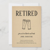 Mann/Frau Bier oder Brauenthema Party für die Ruhe Einladung (Vorderseite)