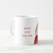 Mann Frau Liebe liegt in der Luft Kaffeetasse (Vorderseite Links)