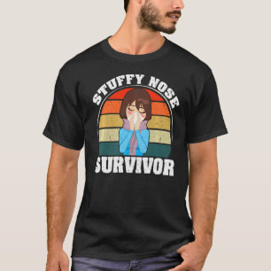 Mann Frauen Bewusstsein Vintage verstopfte Nase Üb T-Shirt