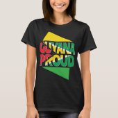 Mann-Frauen-Geschenk Guyana-Flaggen-Südamerikas T-Shirt (Vorderseite)