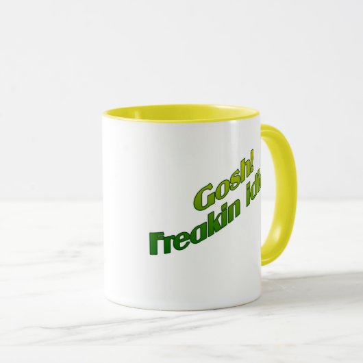 MANN! FREAKIN IDIOT TASSE (VorderseiteRechts)