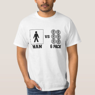 Mann GEGEN 6Pack T-Shirt