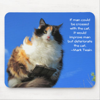Mann gekreuzt mit Katze? - Twain Mousepad