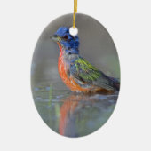 Mann gemalte Flagge Keramikornament (Vorne)