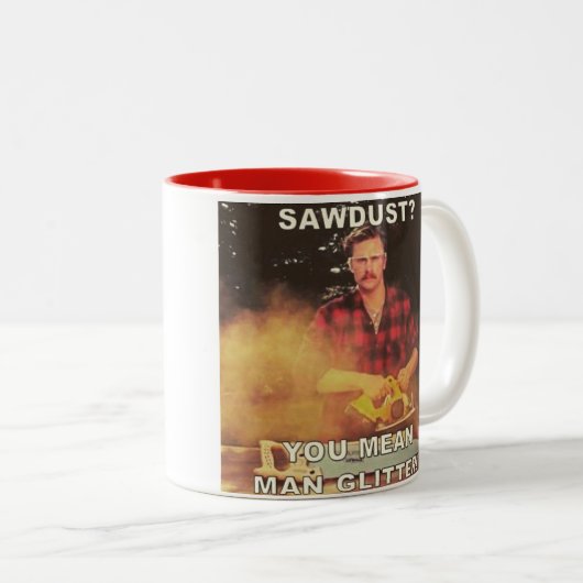 Mann-Glitzer Zweifarbige Tasse (VorderseiteRechts)