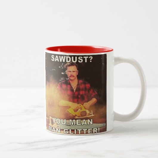 Mann-Glitzer Zweifarbige Tasse (Rechts)