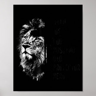 Mann Gott Ehemann Vater Beschützer Glaube Design Poster