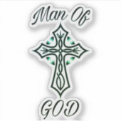 Mann Gottes Aufkleber (Vorderseite)
