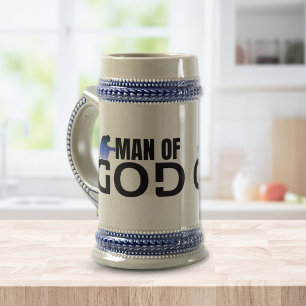 Mann Gottes - Betender Mann Becher Bierglas