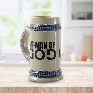 Mann Gottes - Betender Mann Becher Bierglas
