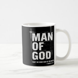 Mann Gottes Christlicher Vater Bibelvers Timothy 6 Kaffeetasse