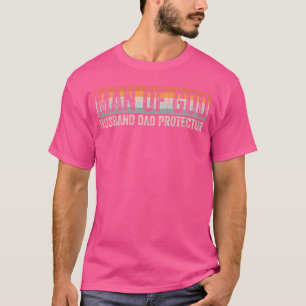 Mann Gottes Ehemann Vater Beschützer Christlicher T-Shirt