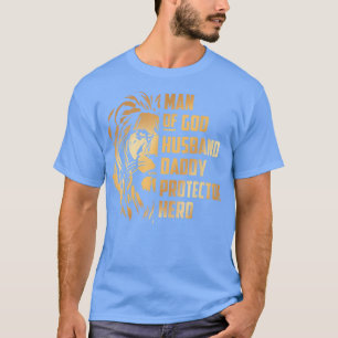 Mann Gottes Ehemann Vater Beschützer Hero Husband, T-Shirt
