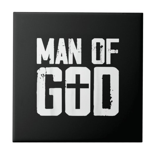 Mann Gottes ich Jesus Fliese (Vorderseite)