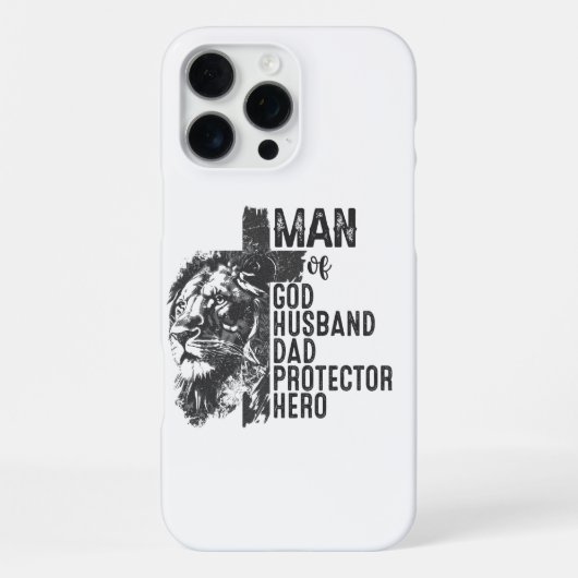 Mann Gottes iPhone Hülle (Rückseite)