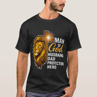 Mann Gottes Löwe von Juda Christlich T-Shirt