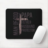 Mann Gottes Papa Vater Ehemann Beschützer Christli Mousepad (Mit Mouse)