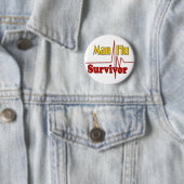 Mann-Grippe-Überlebend-Thema Button (Beispiel)