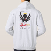 Mann-grundlegendes mit Kapuze Sweatshirt-klare Hoodie (Rückseite)