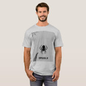 Mann Halb T-Shirt Spinnen Design (Vorne ganz)